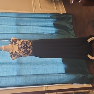 Long Evening Gown lace and embroidery design